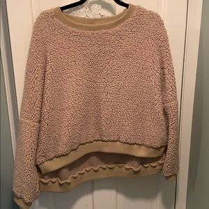 Sherpa pullover hoodie